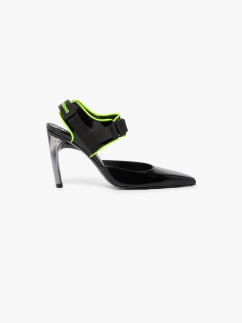 CASABLANCA Black Leather Raver Pumps | Casablanca Paris
