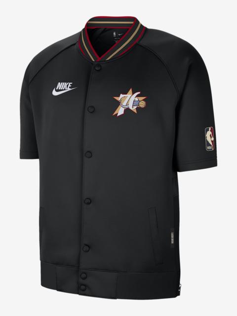 Nike Philadelphia 76ers Hardwood Classics Men's Nike Dri-FIT NBA Short-Sleeve Jacket