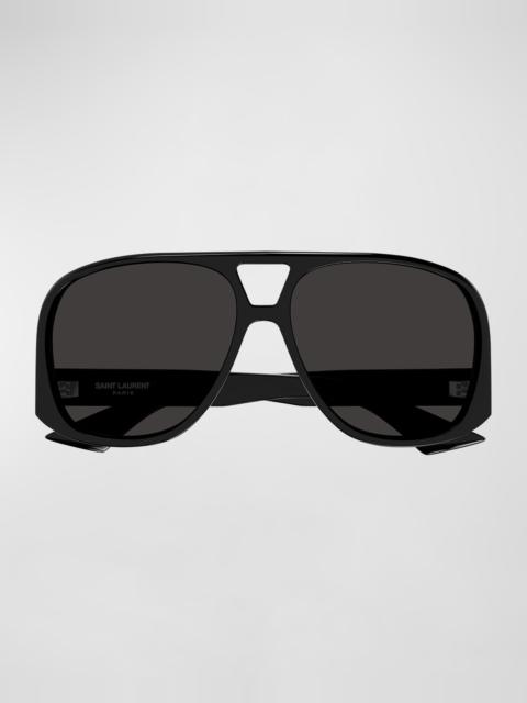 SAINT LAURENT Solace Acetate Aviator Sunglasses