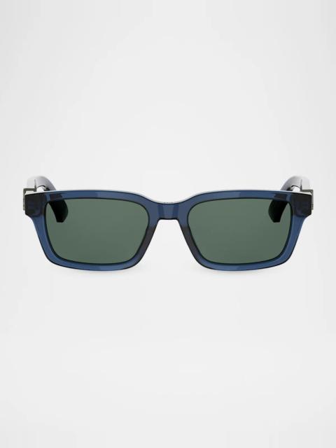Dior Oblique S5I 53MM Rectangular Sunglasses