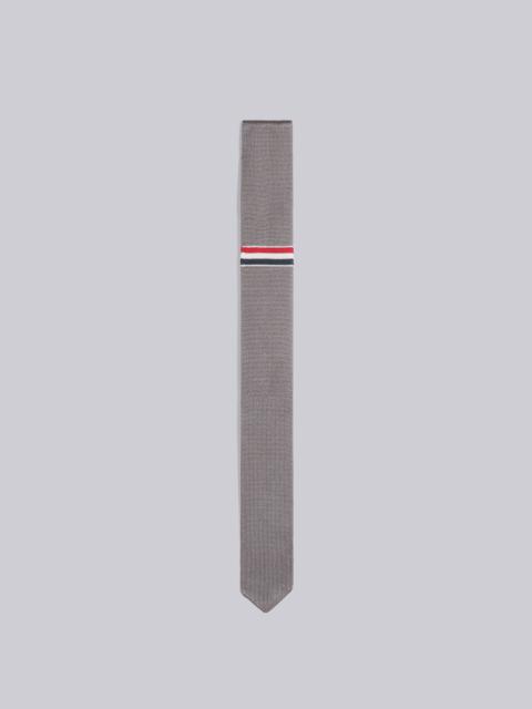 Thom Browne Double Face Silk Jacquard 4-Bar Knit Tie
