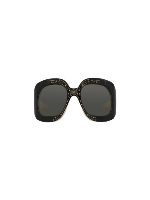 Gucci Wrap Around Sunglasses 'Black/Grey'