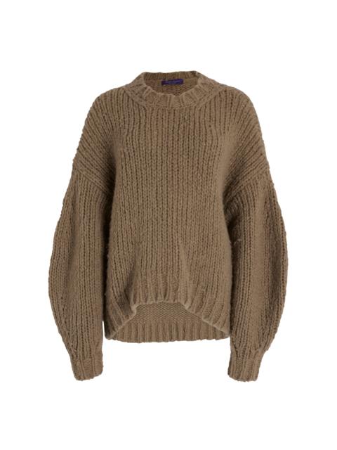 Ralph Lauren Chunky-Knit Cashmere Sweater taupe