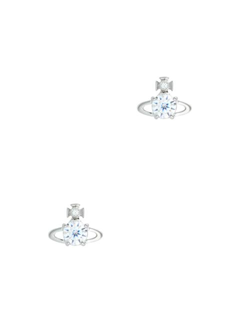Reina crystal-embellished orb stud earrings