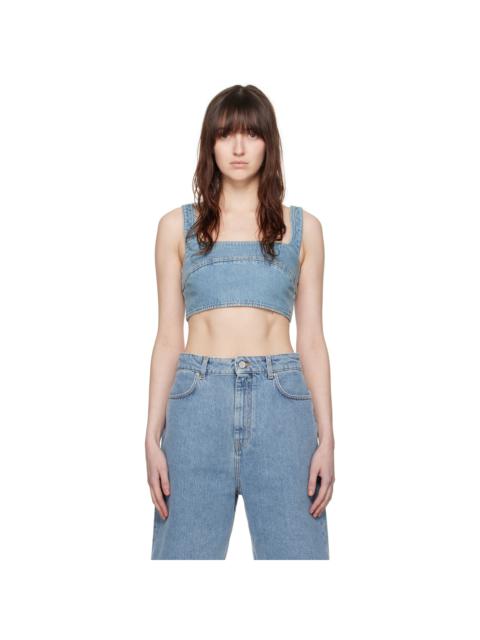 Loulou de Saison Blue Anet Denim Tank Top