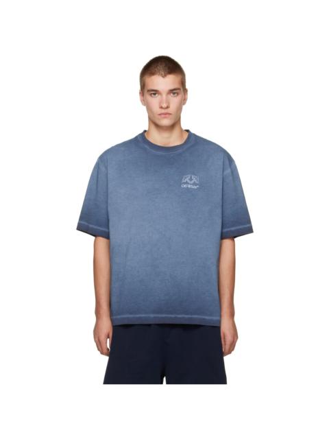Off-White Blue Offline Half Arrow Skate S/S T-shirt