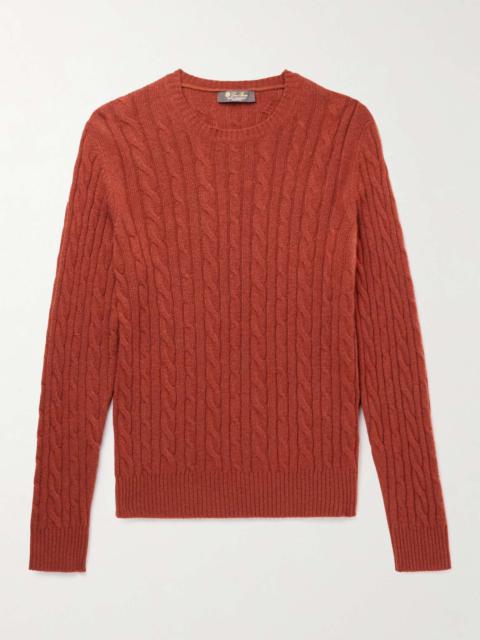 Loro Piana Cable-Knit Baby Cashmere Sweater