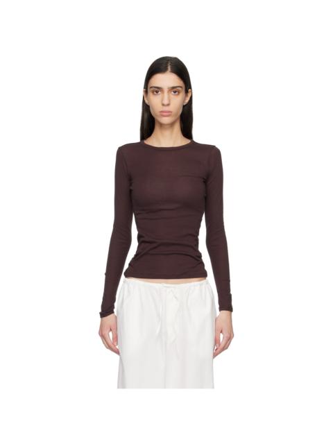 FLORE FLORE Brown Olivia Longsleeve T-shirt