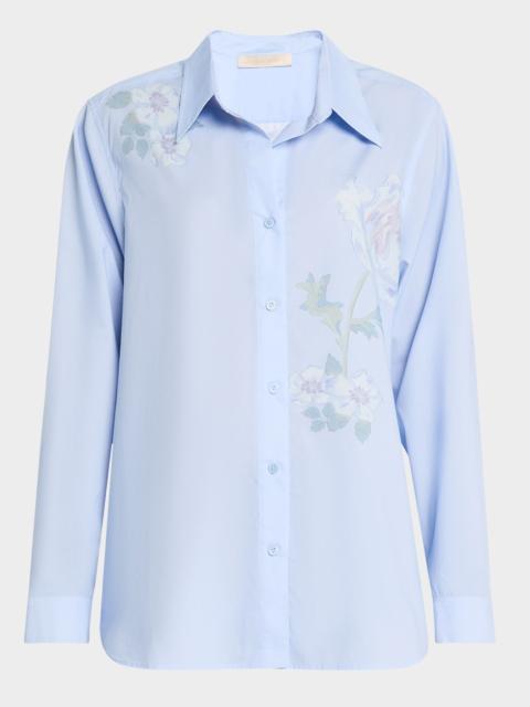 Vanessa Bruno Floral-Print Button-Down Blouse