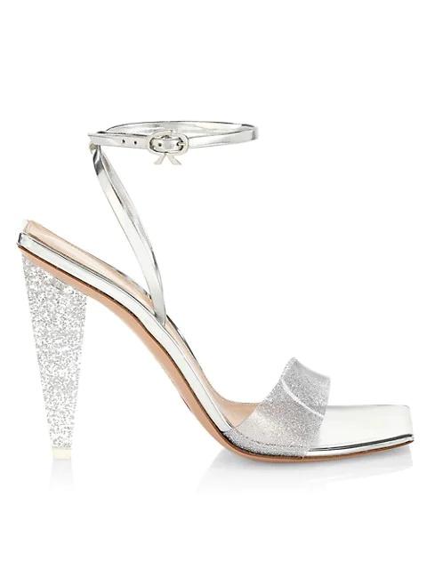 Gianvito Rossi Glitter Stiletto Sandals
