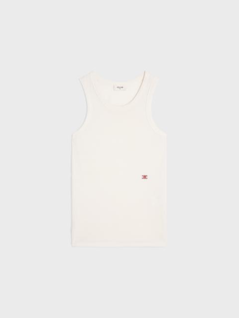 CELINE tank top IN ribbed cotton silk