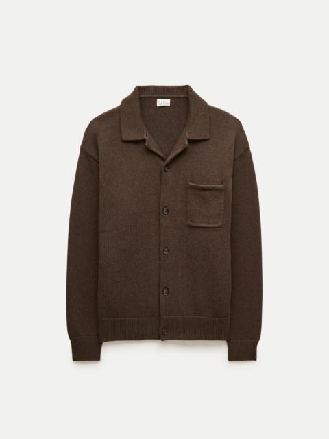 J.CREW Heritage cotton polo cardigan sweater