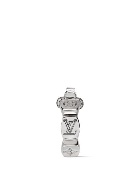 Louis Vuitton LV Monogram Lovers Chain Earring