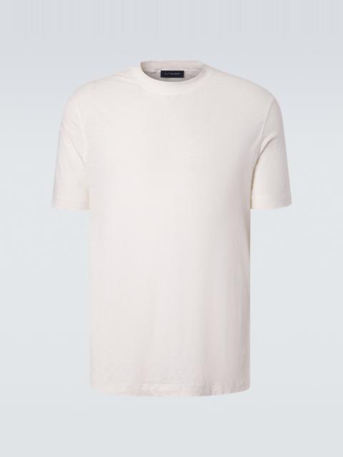 THOM SWEENEY Linen-blend T-shirt