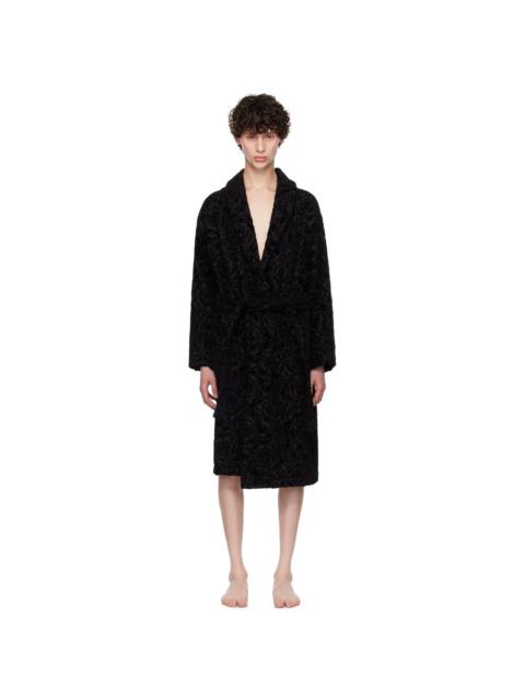 VERSACE Black Barocco Bathrobe