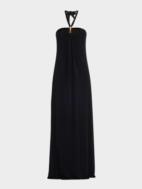 RAMY BROOK Meredith Gathered Halter Gown