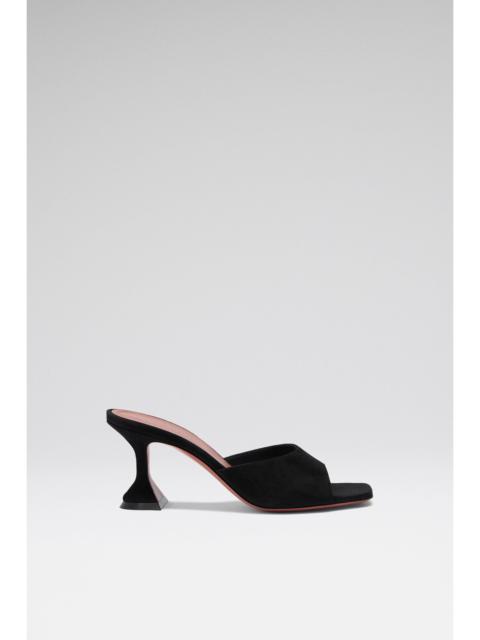 Amina Muaddi LUPITA SLIPPER 70 BLACK SUEDE