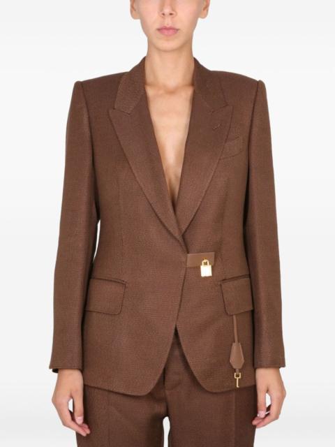 TOM FORD padlock-detail blazer