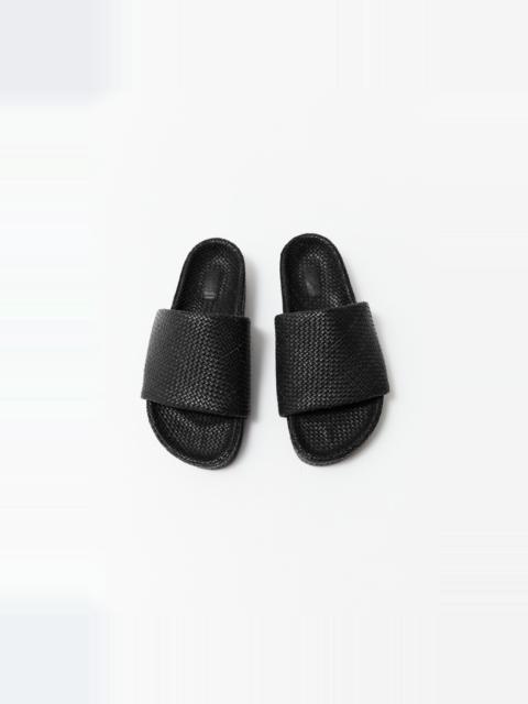 Woven Everyday Flatform Slide - Black