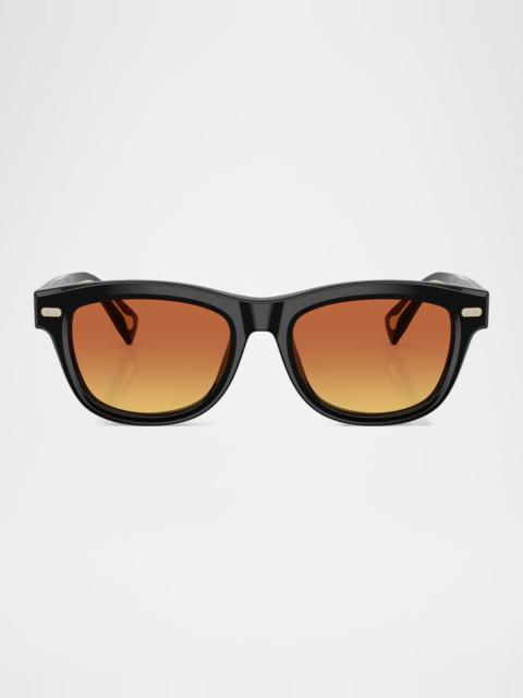 Brunello Cucinelli Iconic Meridian 53mm Rectangular Sunglasses