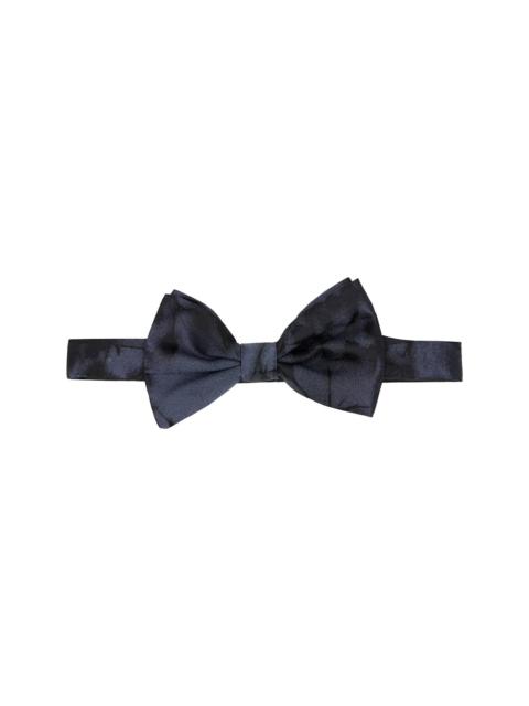 Dries Van Noten Black Silk Bow Tie