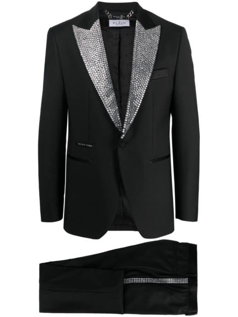 PHILIPP PLEIN crystal-embellished dinner suit