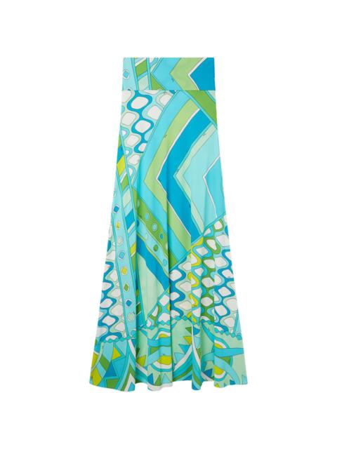 PUCCI Vivara-print maxi skirt