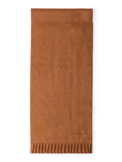 Prada Men's Cashmere Scarf - Brown