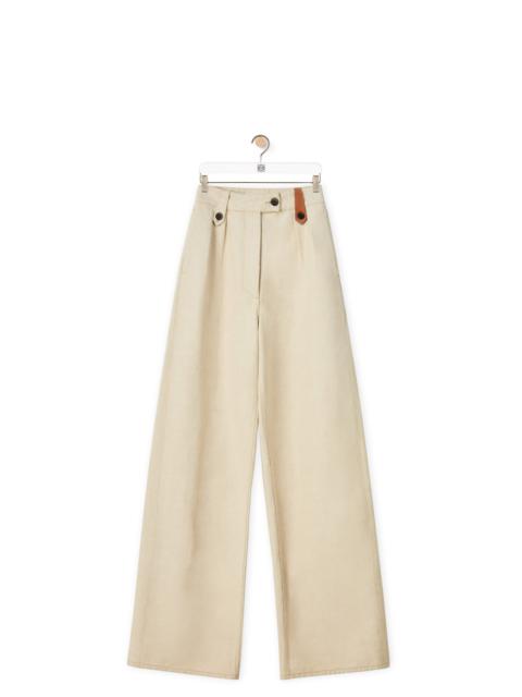 Loewe Flare trousers in cotton and linen