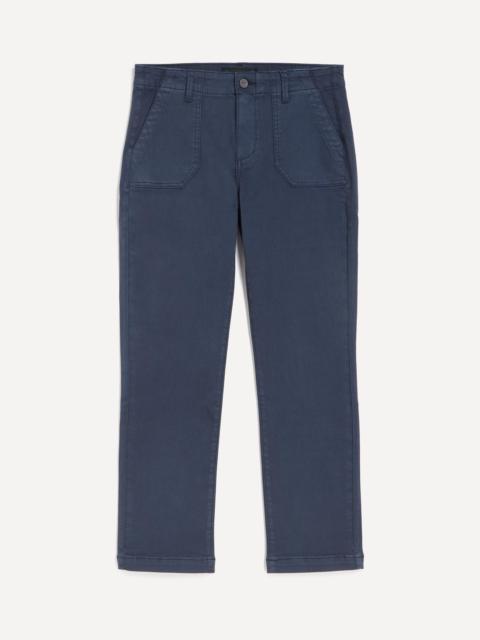PAIGE Mayslie Straight Ankle Trousers in Vintage Navy Haze