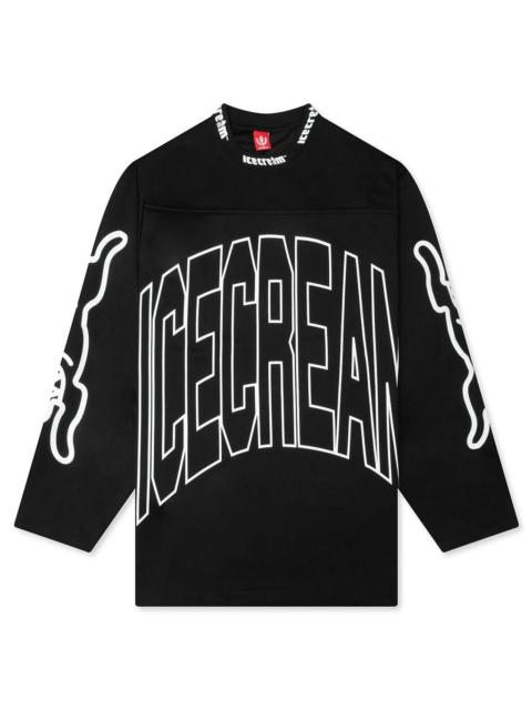 ICECREAM HYPERDRIVE L/S KNIT TEE - BLACK