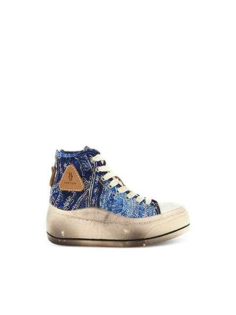 R13 Kurt Bandana platform sneakers
