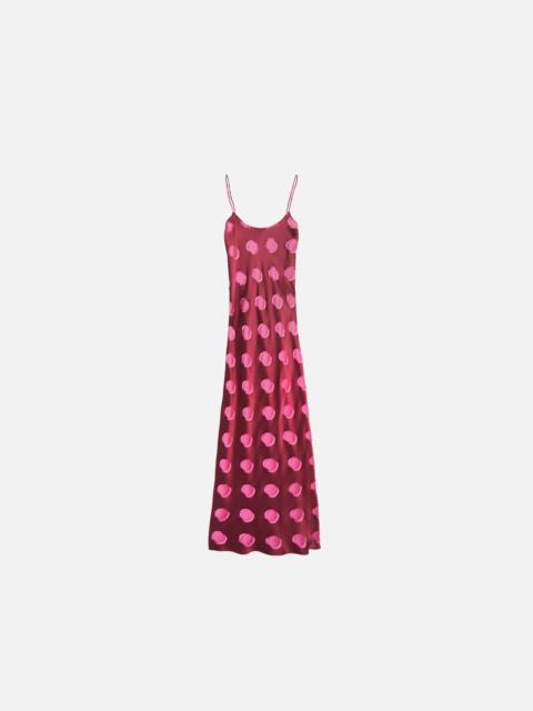 The Elder Statesman SILK POLKA DOT SLIP DRESS