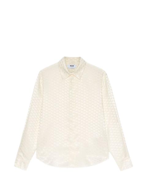 MSGM patterned shirt