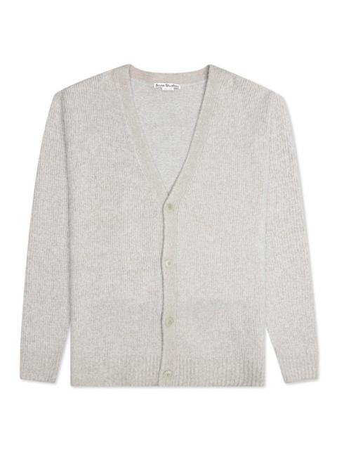Acne Studios WOOL BLEND CARDIGAN - LIGHT TAUPE