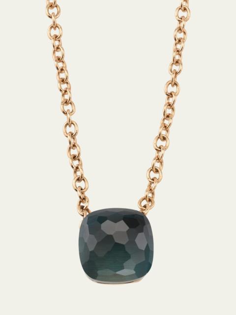 Pomellato 18K Gold Nudo London Blue Topaz Pendant Necklace