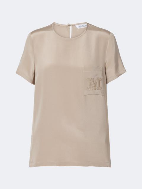 Max Mara Logo silk top