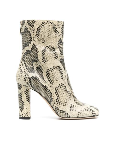 PARIS TEXAS python-effect 100mm ankle boots