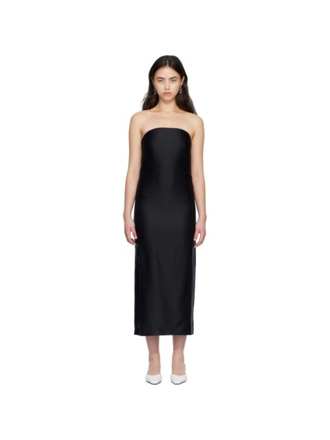 Loulou de Saison Black GIULIA Bustier Midi Dress