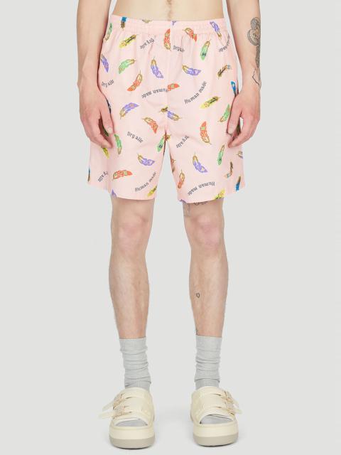 Human Made Feather Print Shorts