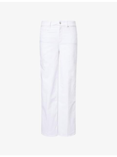 PAIGE Sasha High-Rise Wide-Leg Denim Jeans