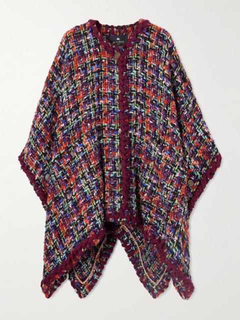 Etro Tweed Poncho