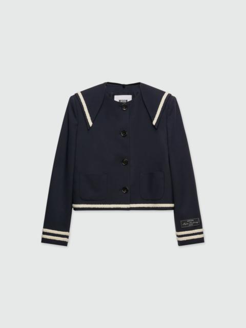 MSGM MSGM Tailoring navy blue cool wool peacoat