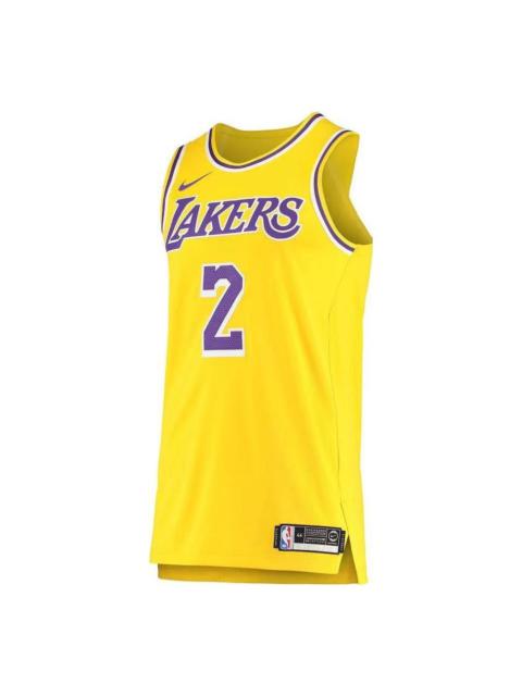 Nike Nike NBA Los Angeles Lakers Lonzo Ball Engineered VK Jersey 'Gold' AA7265-728