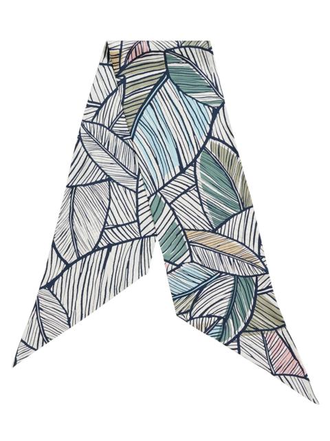 GIORGIO ARMANI Men's Leaf Silk Scarf