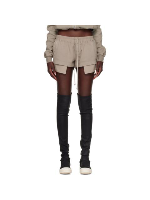 Rick Owens DRKSHDW Gray Tower Fog Boxers Shorts