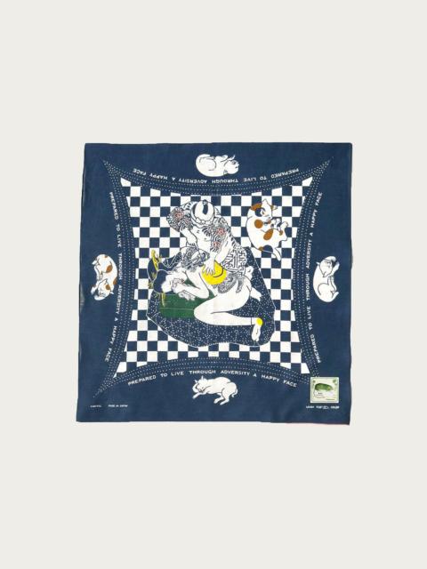 Kapital FASTCOLOR SELVEDGE BANDANA (RAINBOWY NO WOMAN NO CRY) - NAVY