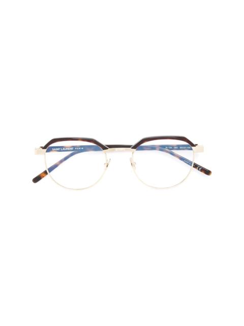 SAINT LAURENT tortoiseshell 패널 안경