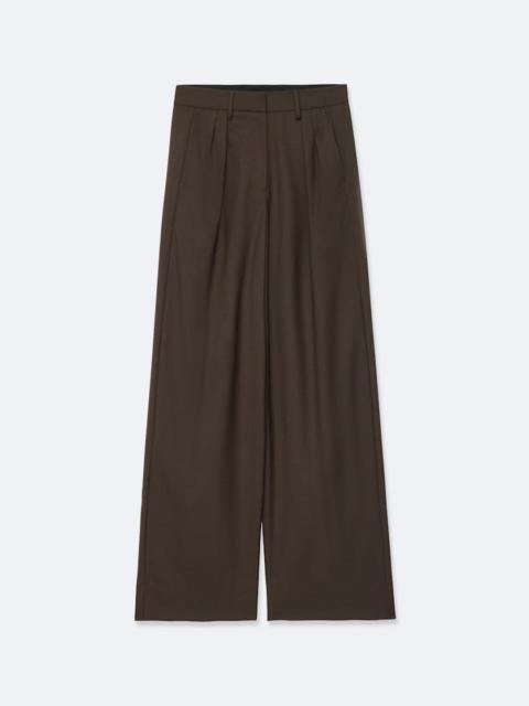 ALLSAINTS LAURA DOUBLE-PLEAT RELAXED WOOL-BLEND PANTS