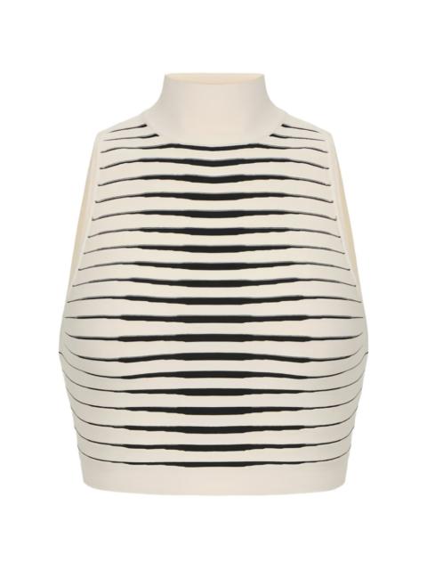 ELISABETTA FRANCHI striped knit top